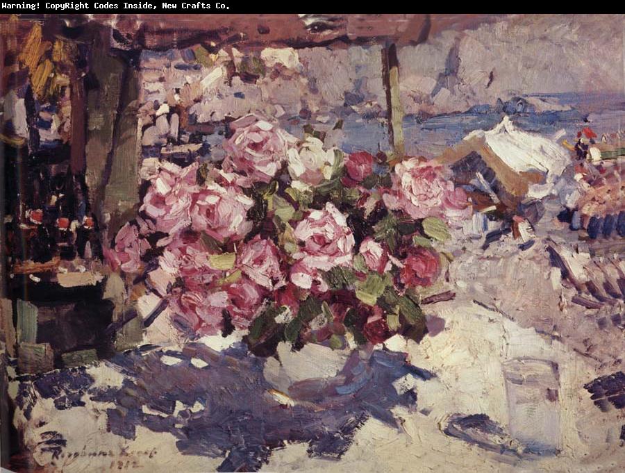Konstantin Korovin Rose Australian oil painting art